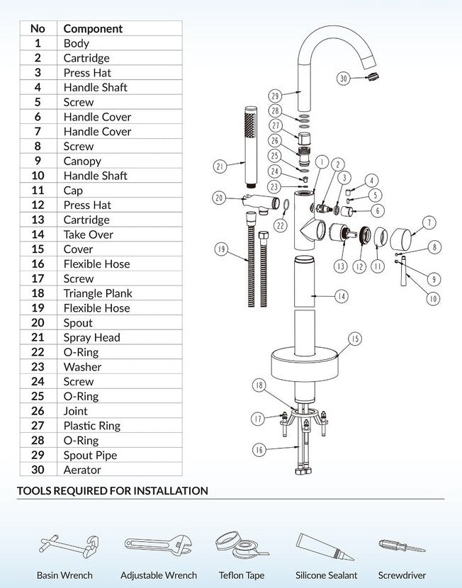 Azalea Freestanding Tub Faucet