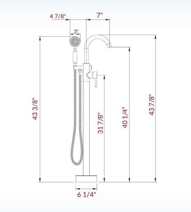 Edina Freestanding Tub Faucet