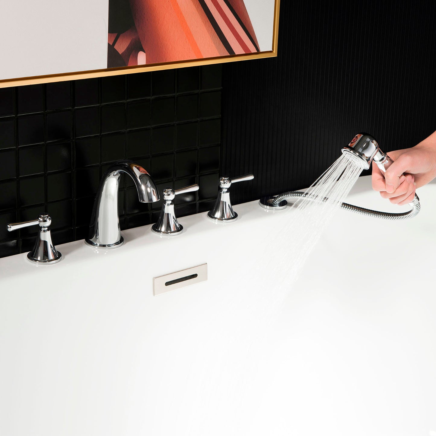 Hessa Deck Mouted Tub Faucet