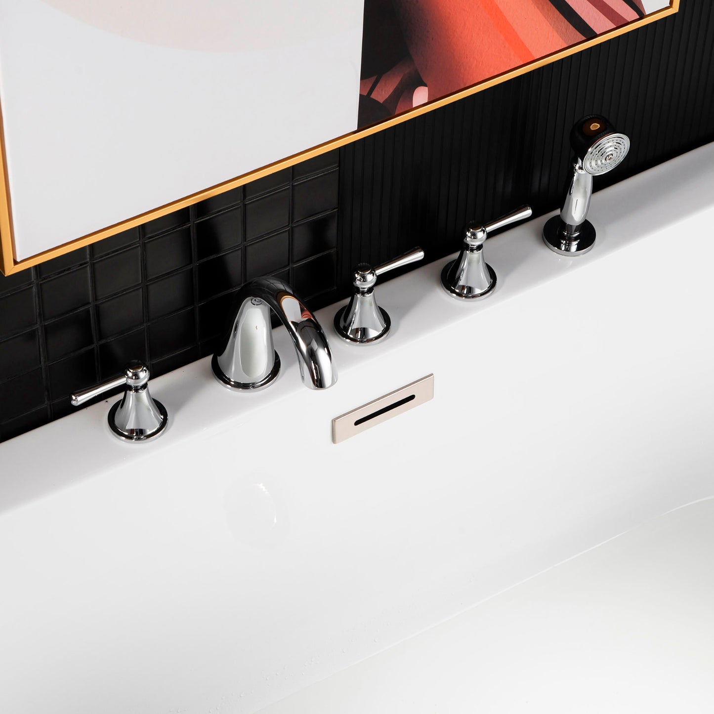 Hessa Deck Mouted Tub Faucet