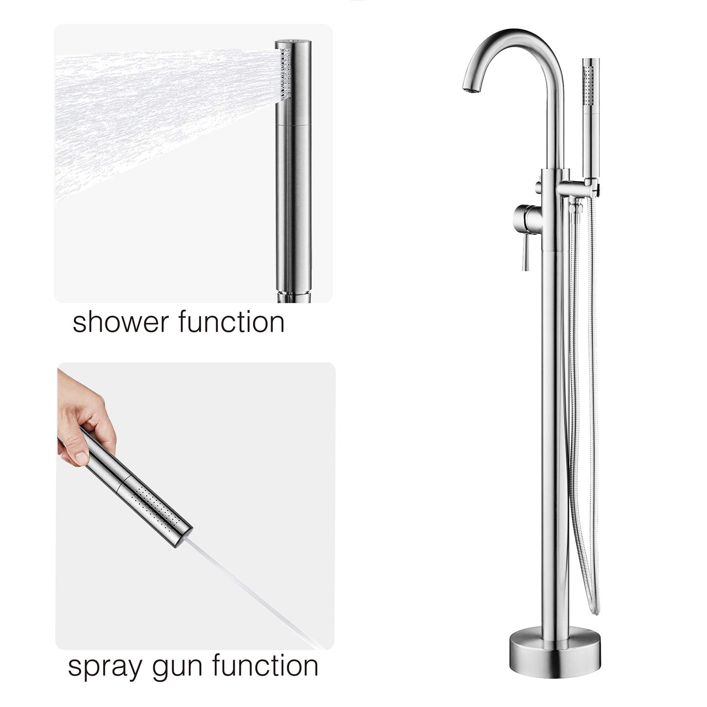 Willowleaf Freestanding Tub Faucet