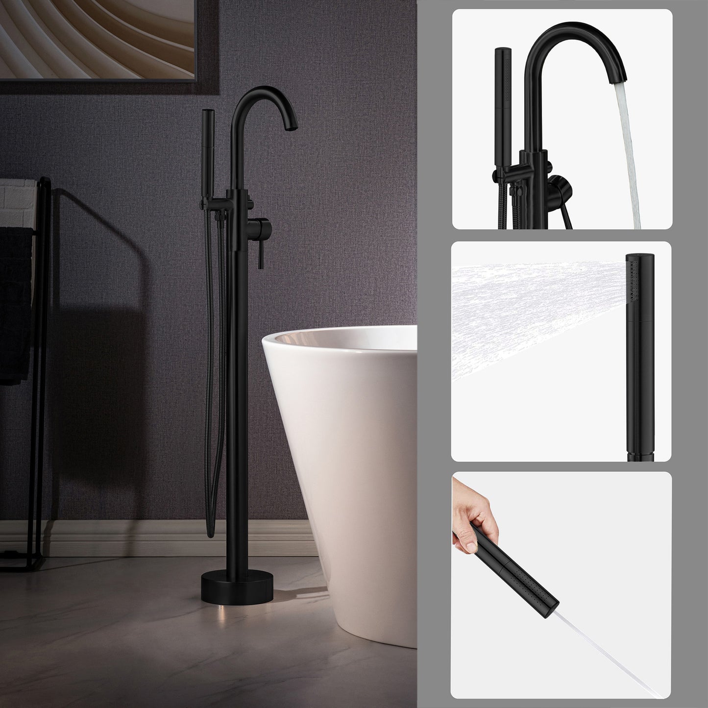 Willowleaf Freestanding Tub Faucet