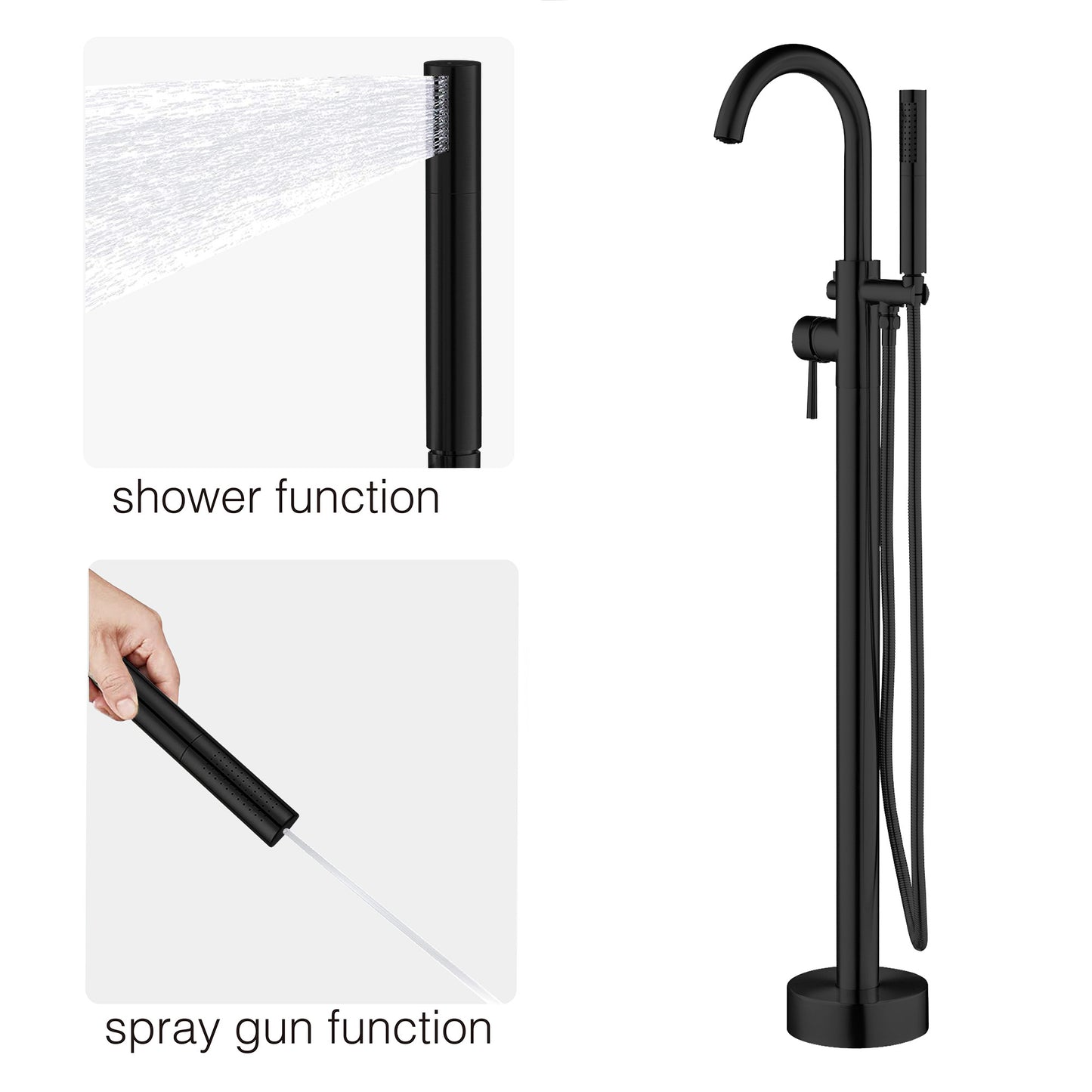 Willowleaf Freestanding Tub Faucet