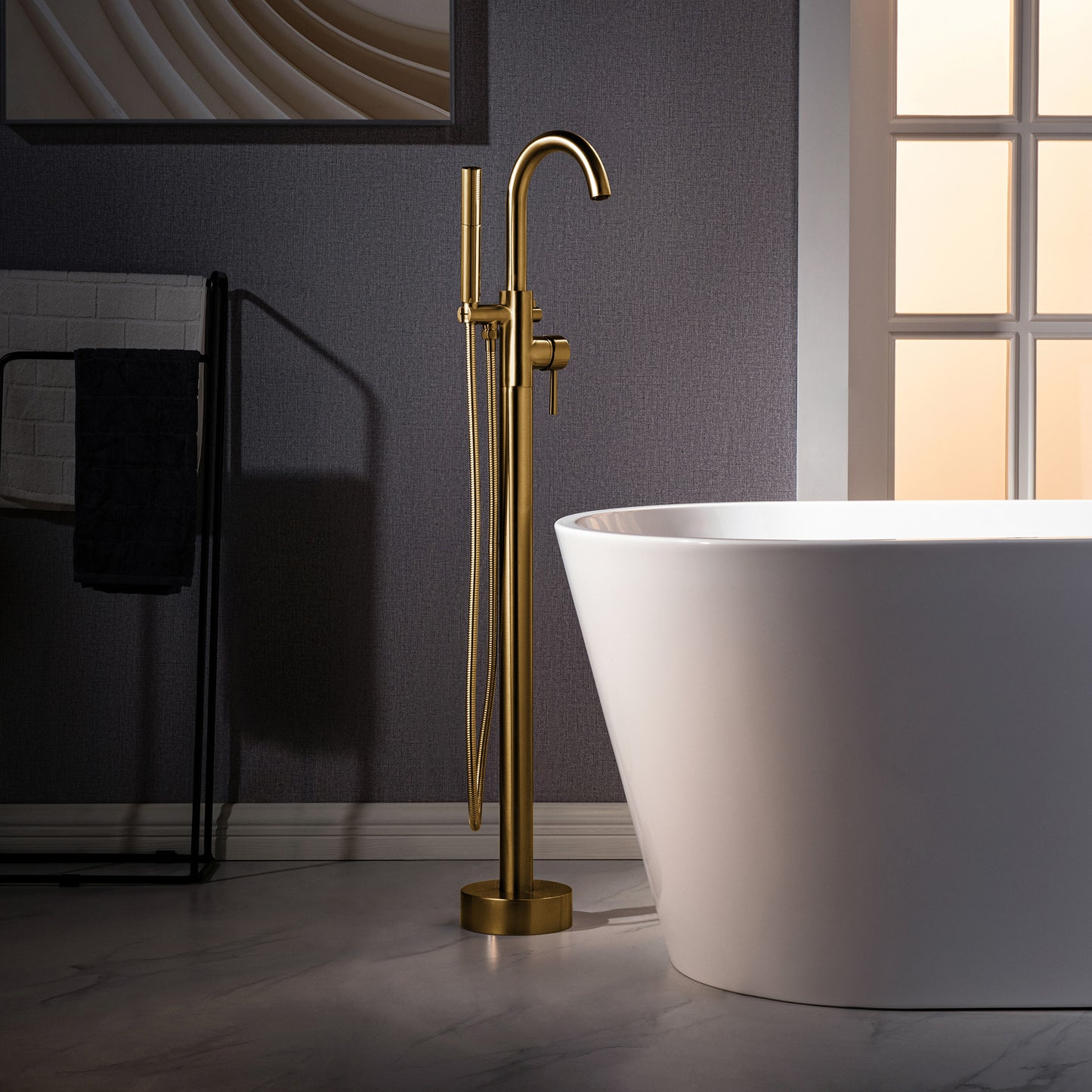 Willowleaf Freestanding Tub Faucet