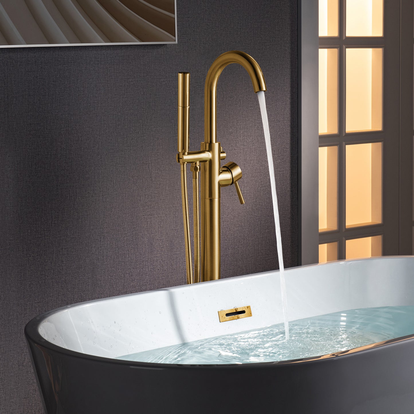Willowleaf Freestanding Tub Faucet