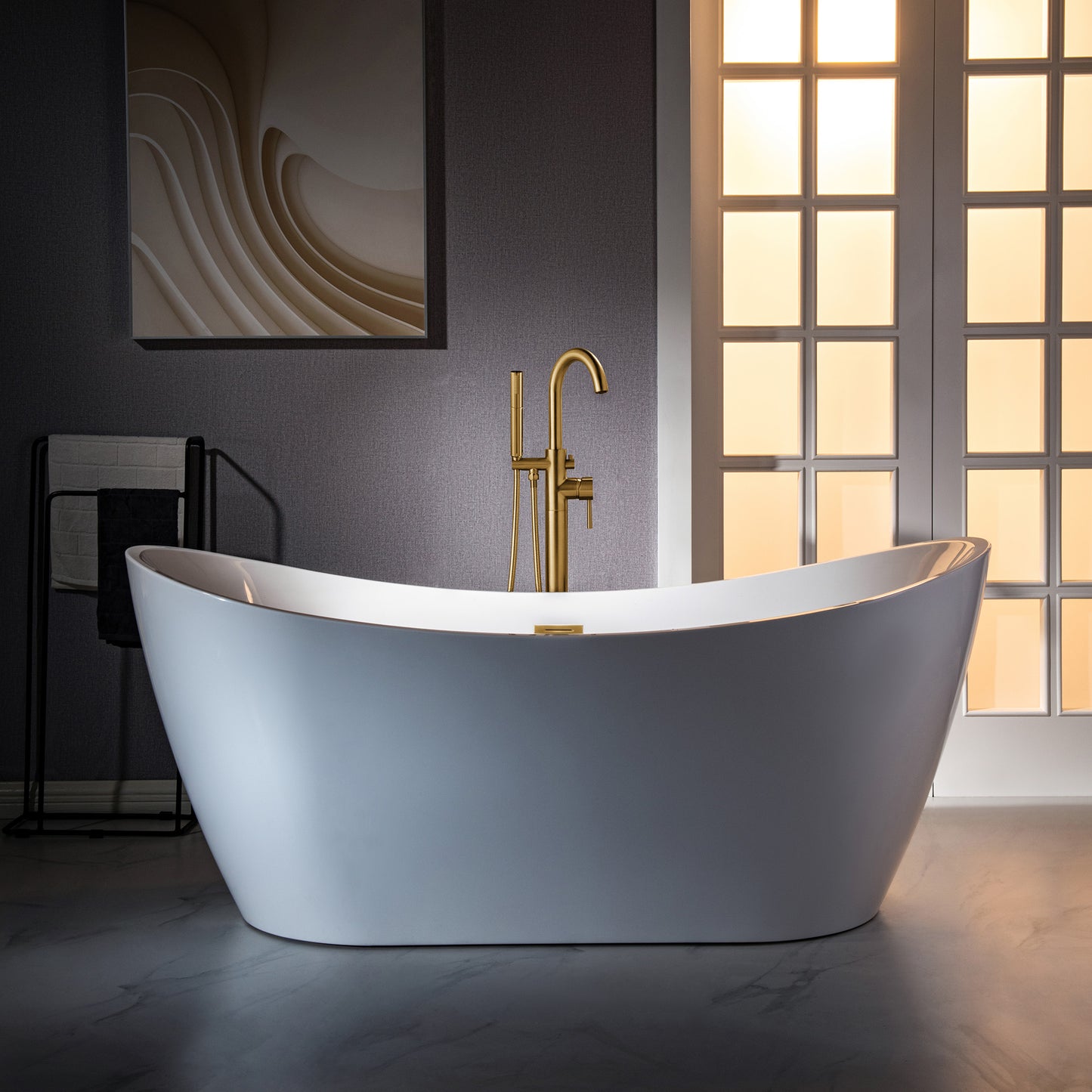 Willowleaf Freestanding Tub Faucet