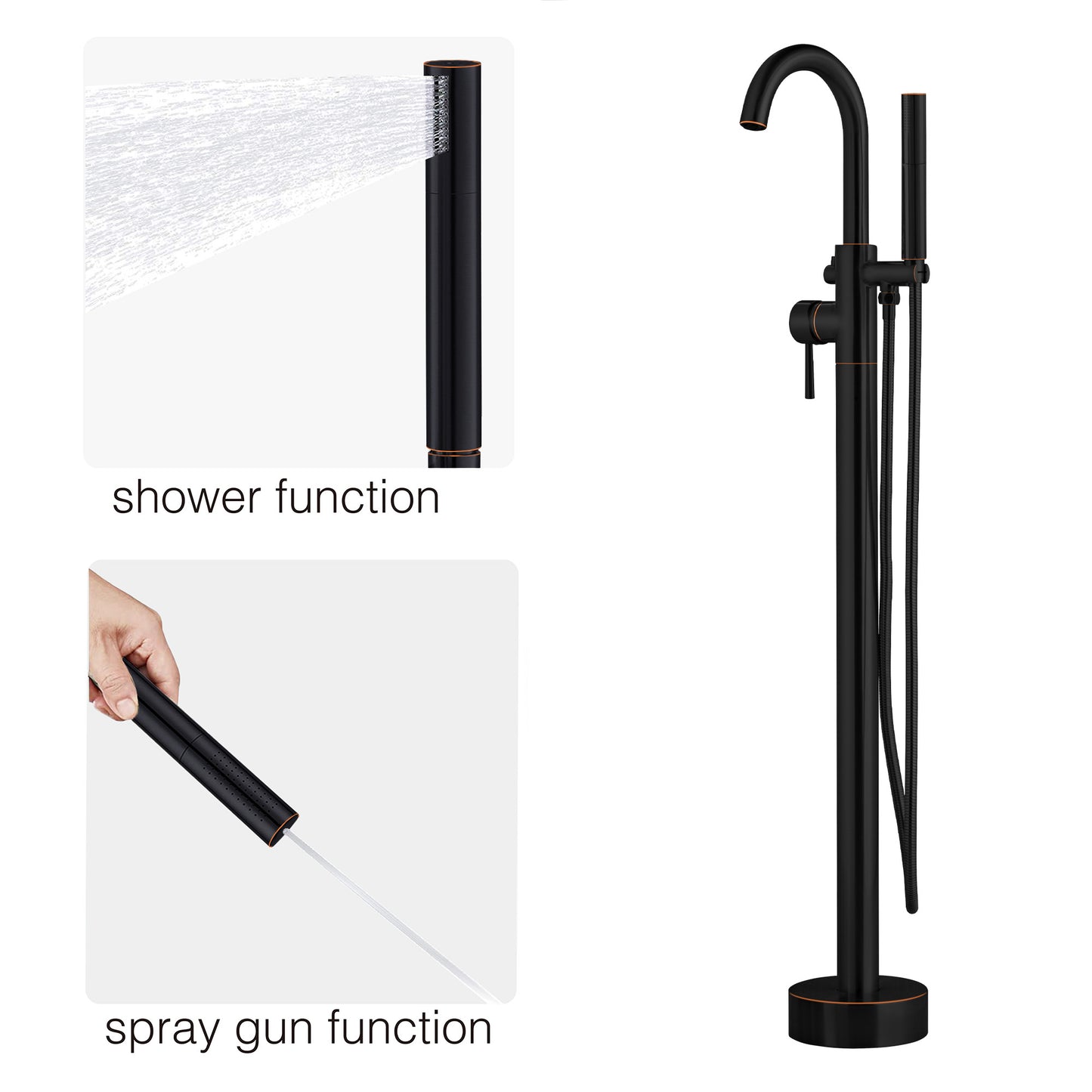 Willowleaf Freestanding Tub Faucet