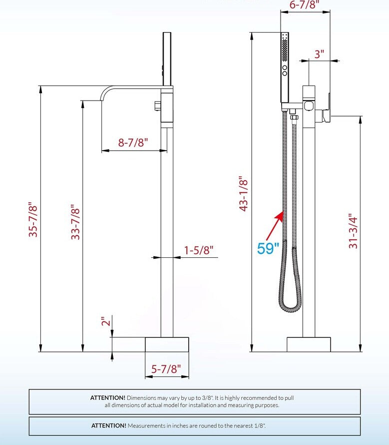 Imala Freestanding tub Faucet