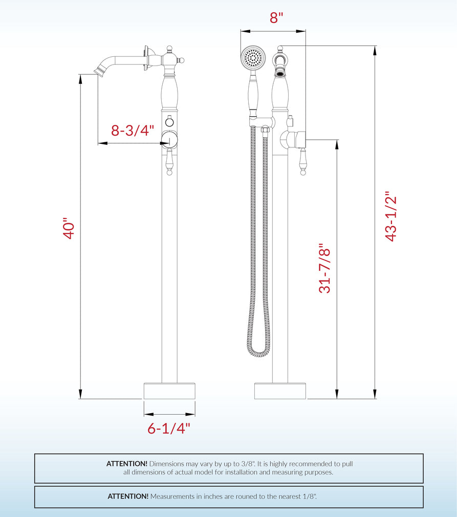 Inari Freestanding tub Faucet