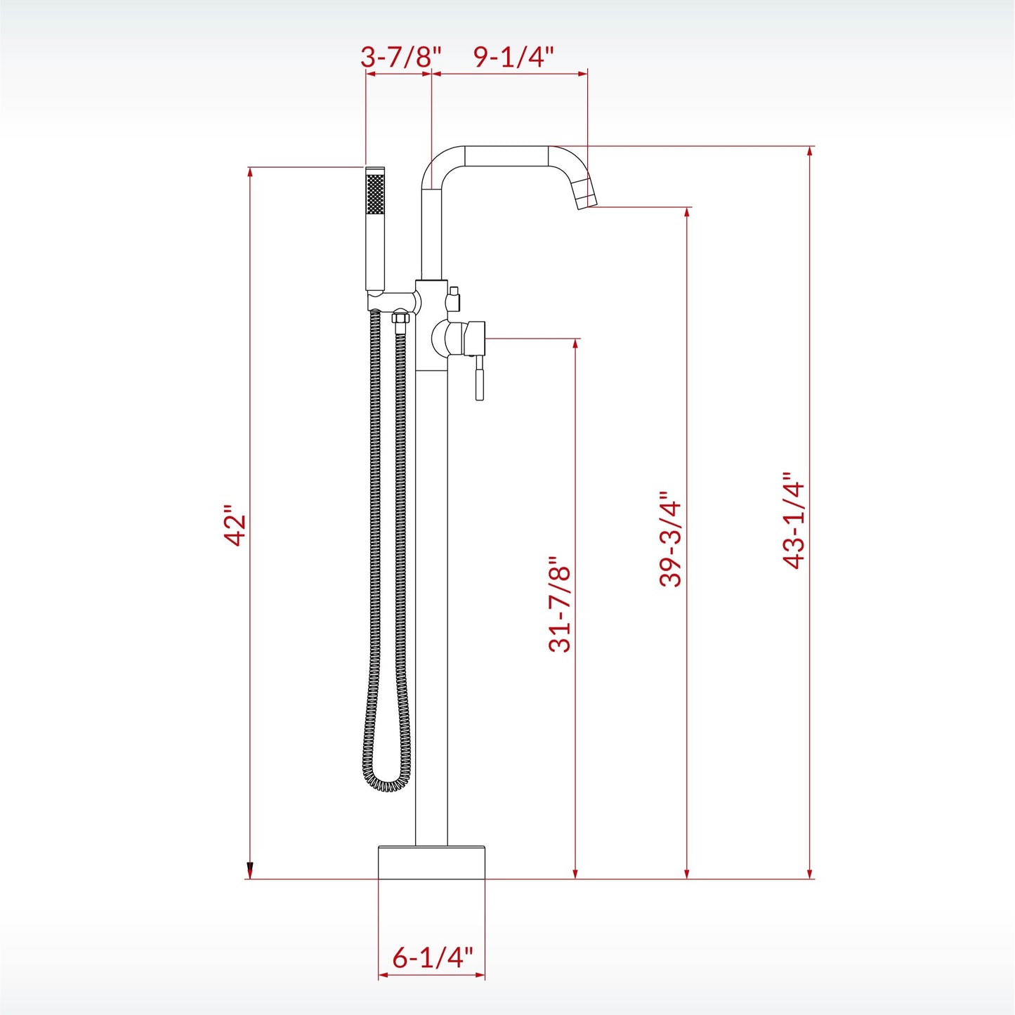 Jamirah Freestanding tub Faucet
