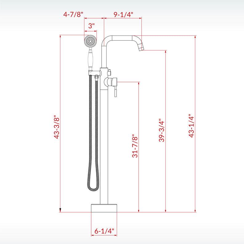Jasmira Freestanding tub Faucet