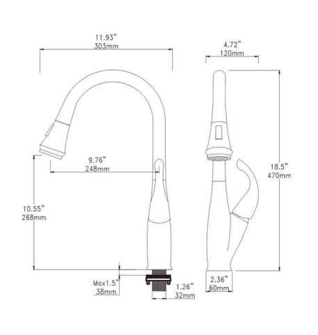 Kelulah Kitchen Faucet