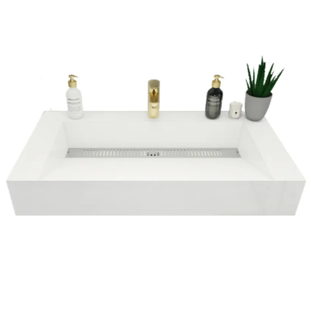 Felix Acrylic Integrated Ramp Sink Vanity Top