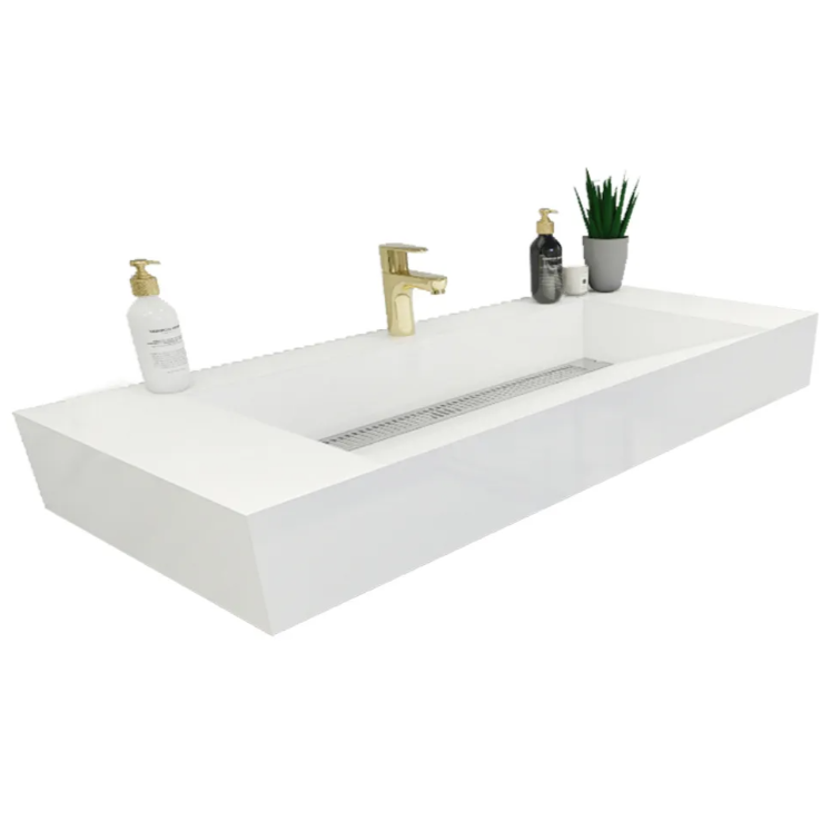 Felix Acrylic Integrated Ramp Sink Vanity Top