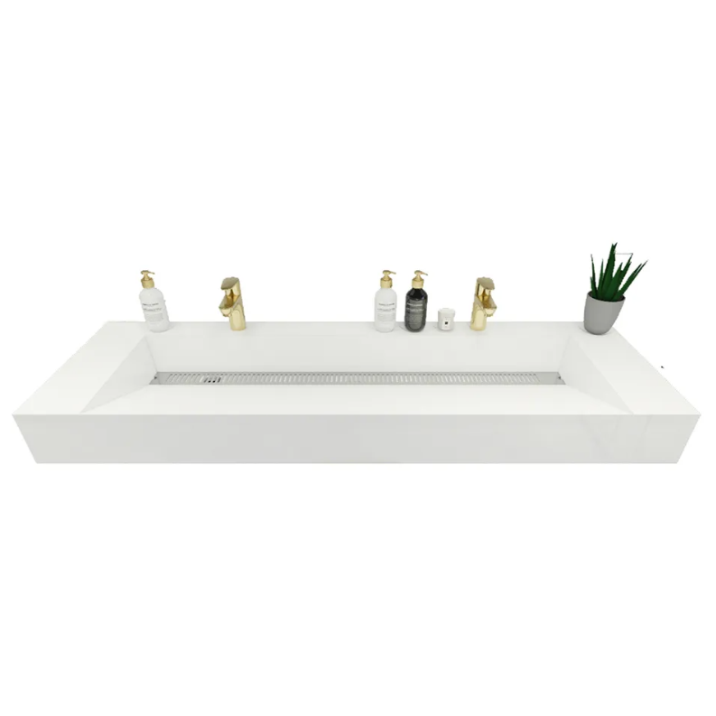 Felix Acrylic Integrated Ramp Sink Vanity Top