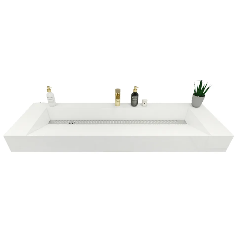 Felix Acrylic Integrated Ramp Sink Vanity Top