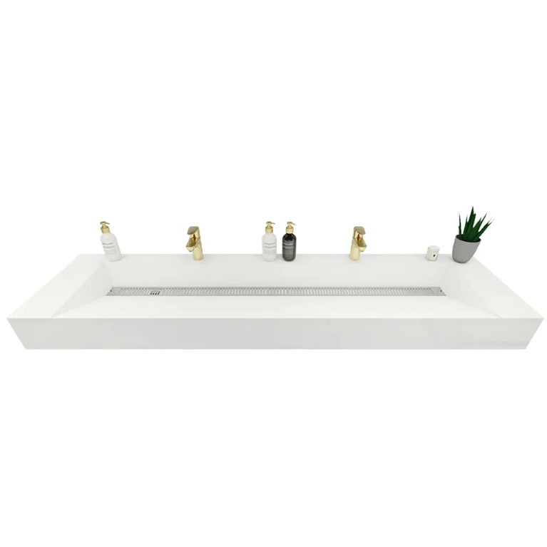 Felix Acrylic Integrated Ramp Sink Vanity Top
