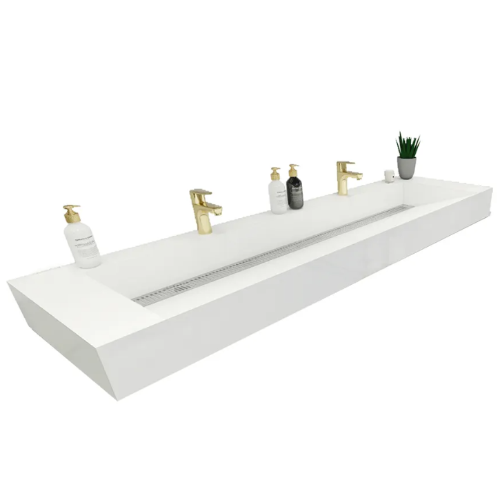 Felix Acrylic Integrated Ramp Sink Vanity Top