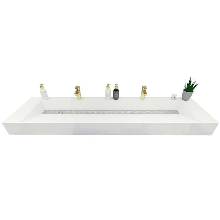 Felix Acrylic Integrated Ramp Sink Vanity Top