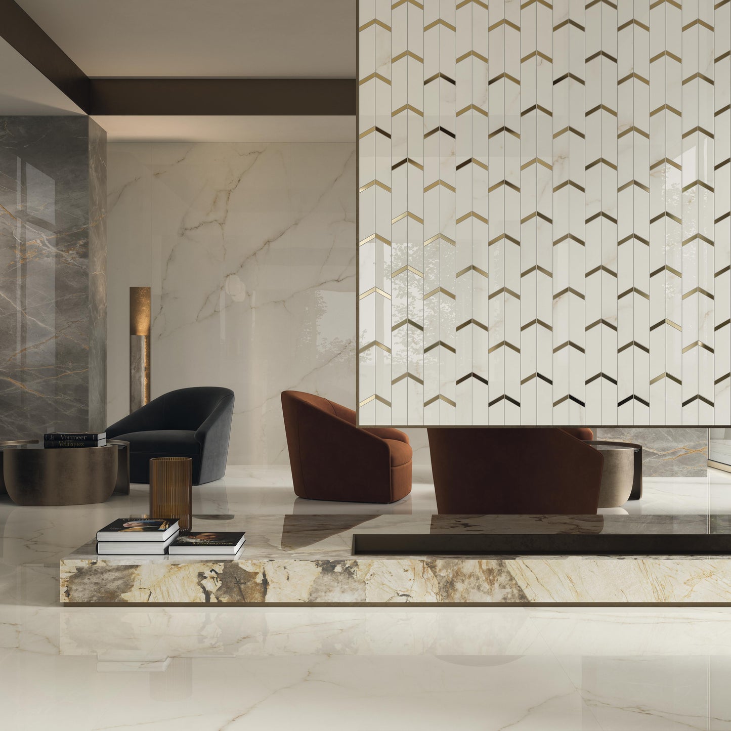 Atlas Concorde HybridSlab™ Calacatta Apuano Rectified Porcelain Slab