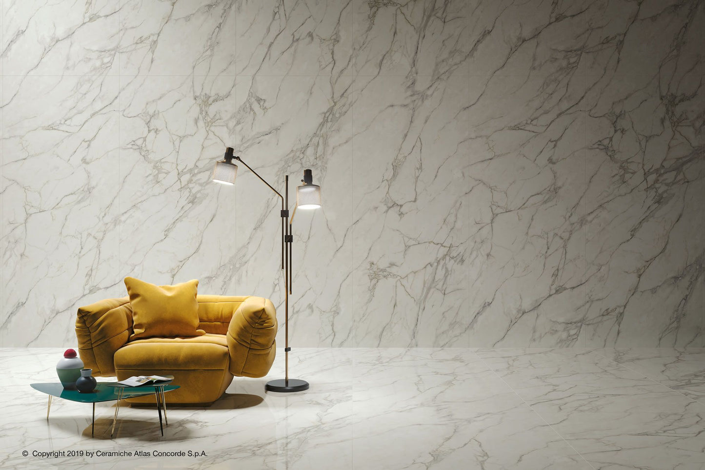 Atlas Concorde HybridSlab™ Calacatta Extra Rectified Porcelain Slab