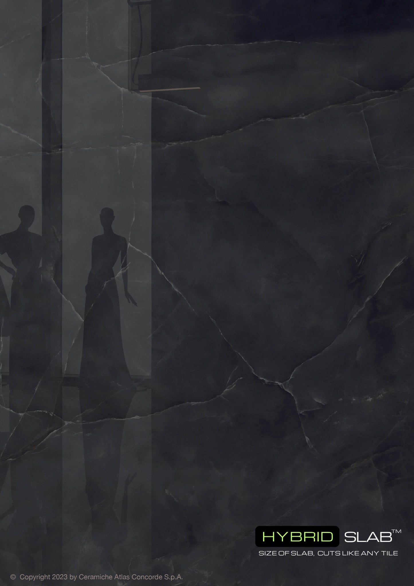 Atlas Concorde HybridSlab™ Onyx Nior Rectified Porcelain Slab