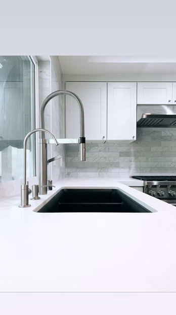 Super White Sintera Silica-Free Quartz Slab