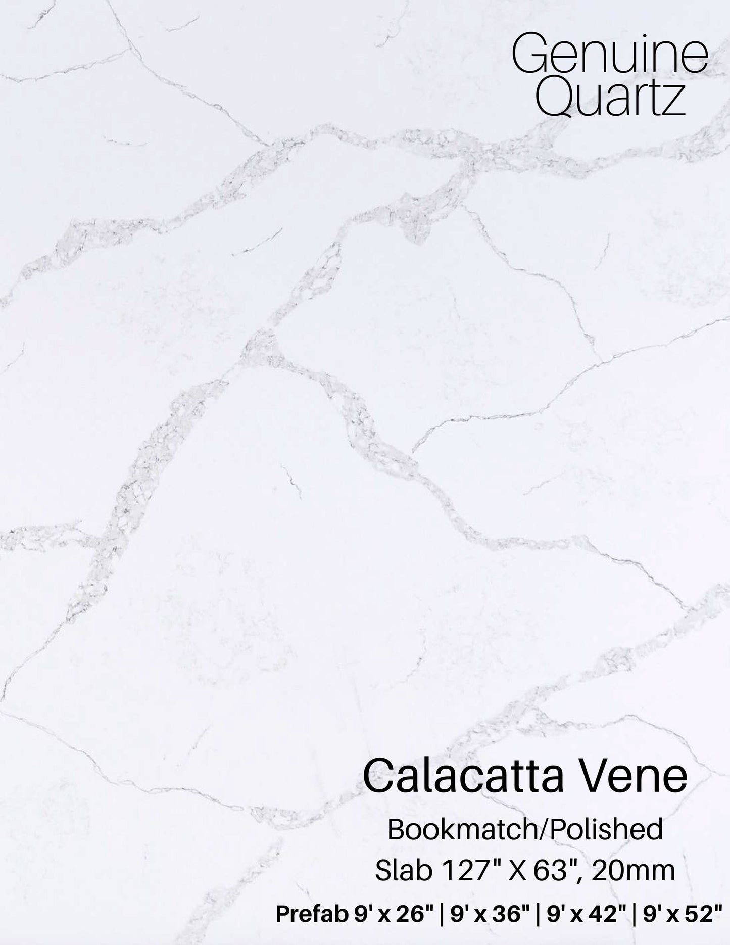 Calacatta Vene Quartz Slab