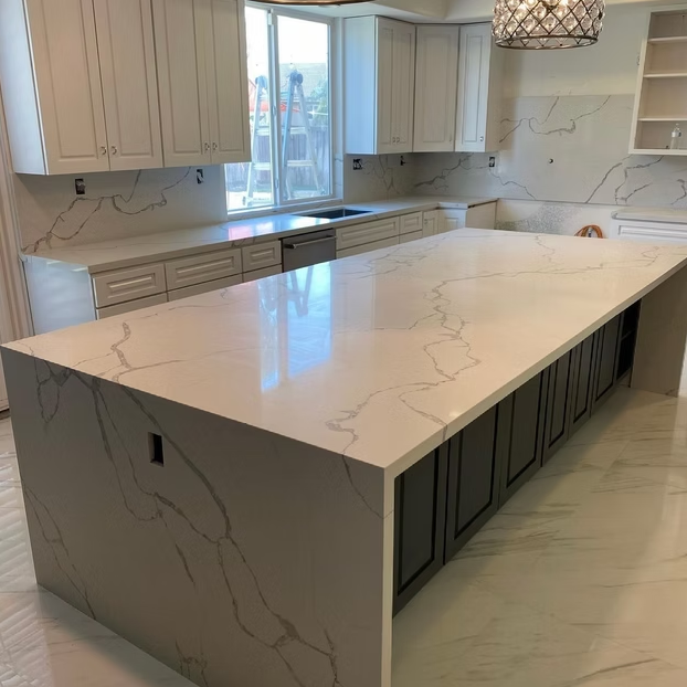 Calacatta Cielo Quartz Slab