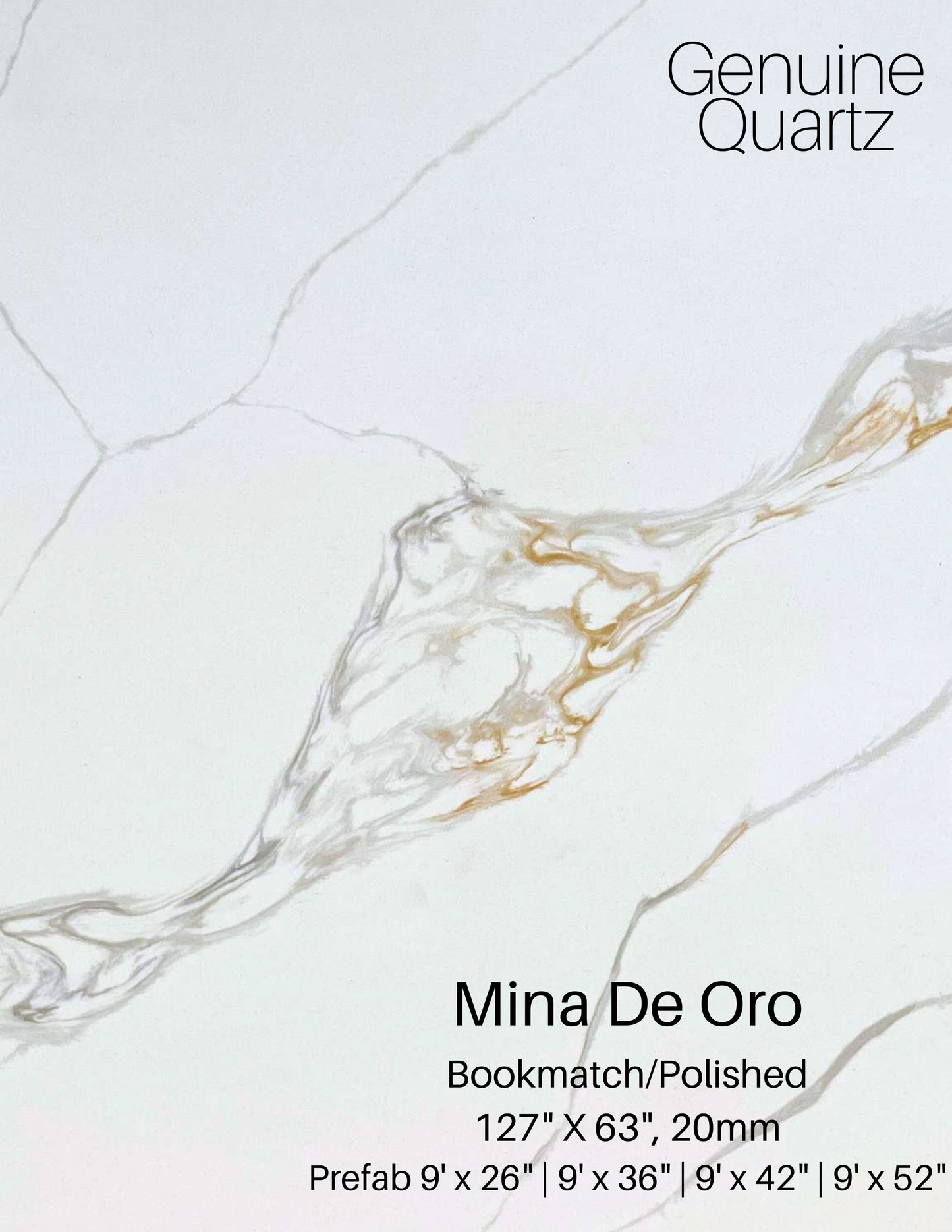 Mina De Oro Sintera Silica-Free Quartz Slab