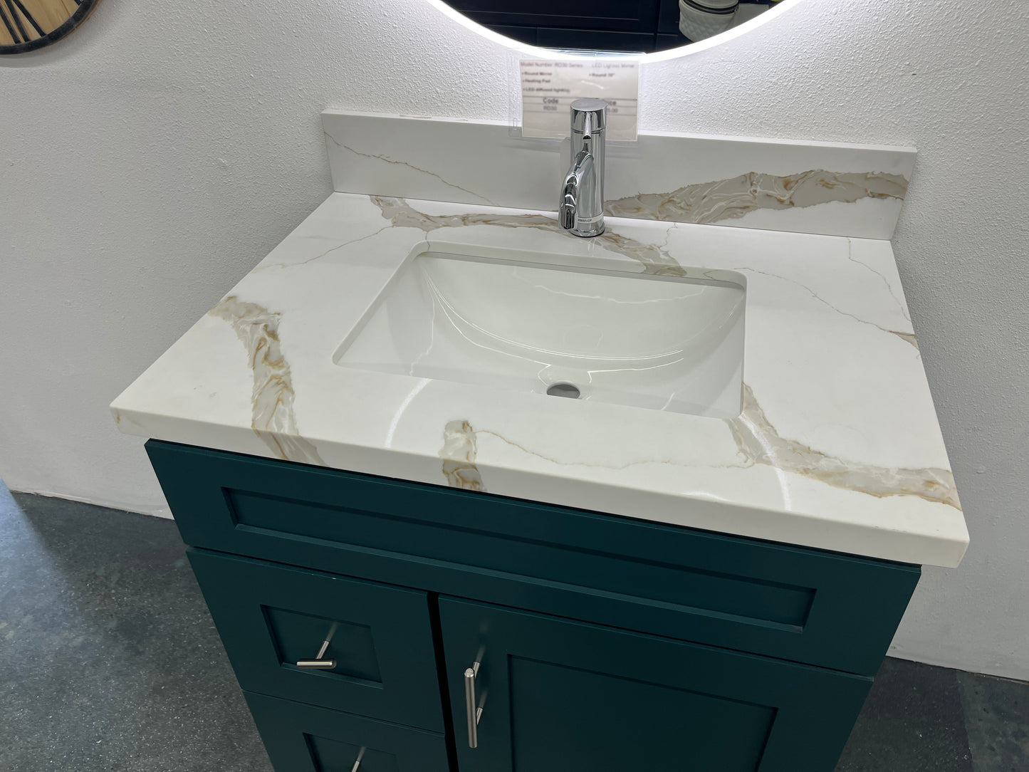 Calacatta Gold Quartz Vanity Top