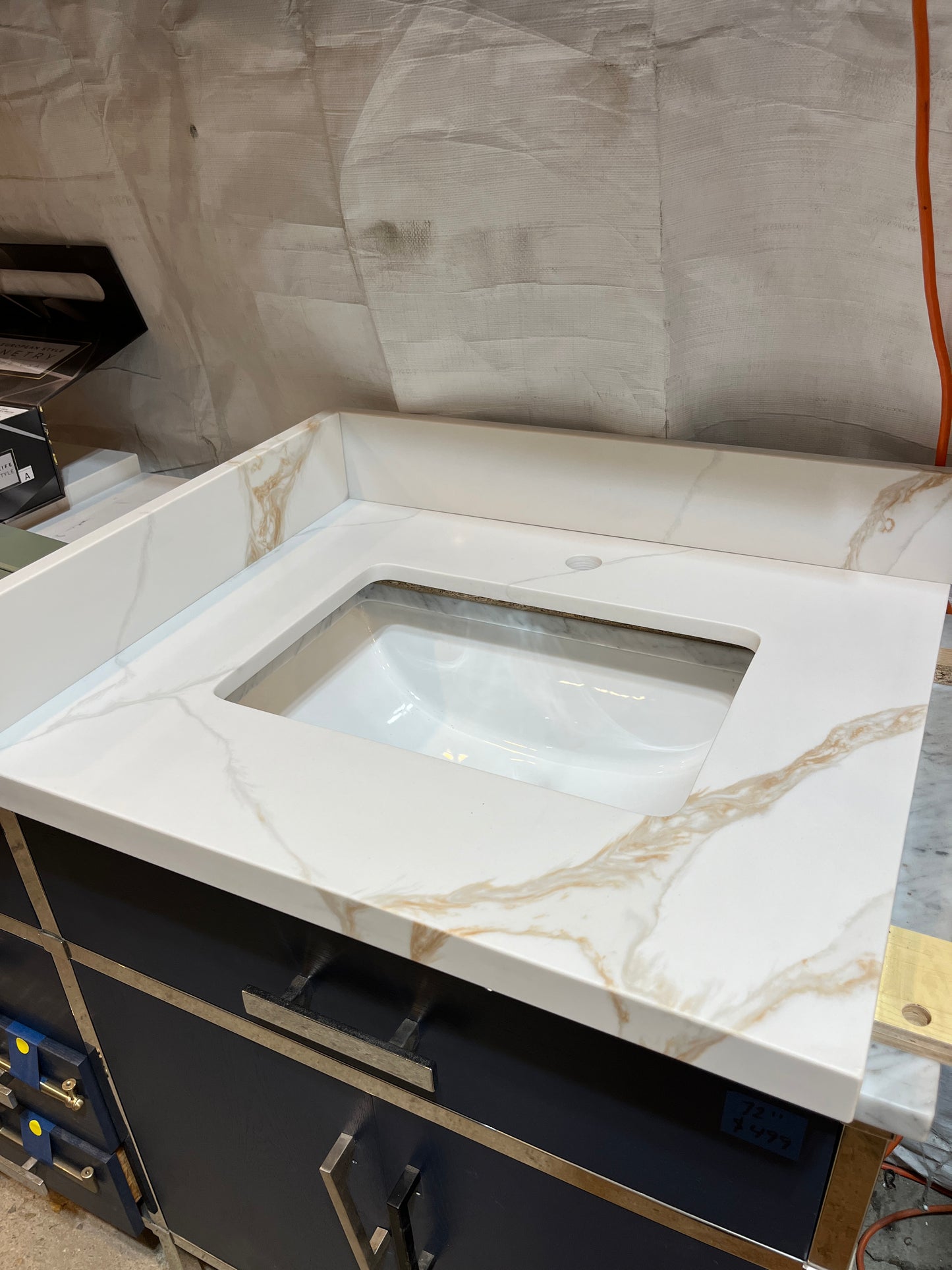 Fantasy Gold Quartz Vanity Top