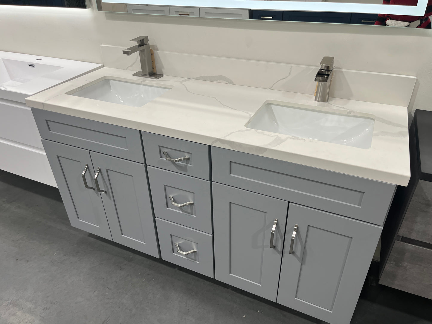Calacatta White Quartz Vanity Top