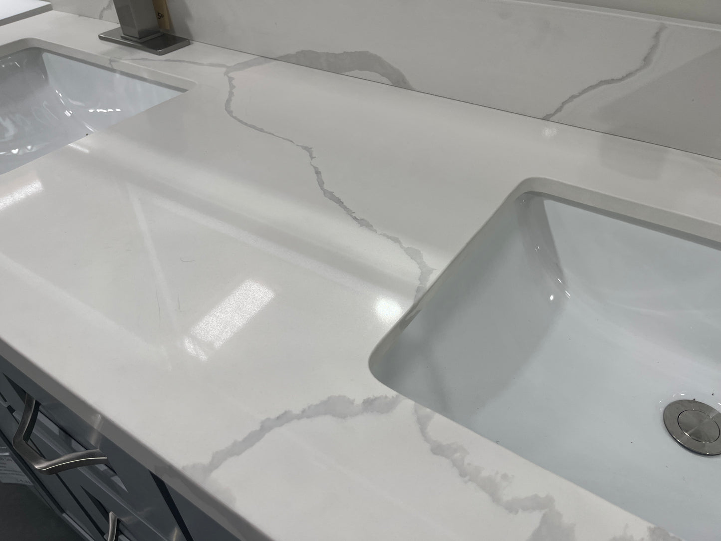 Calacatta White Quartz Vanity Top