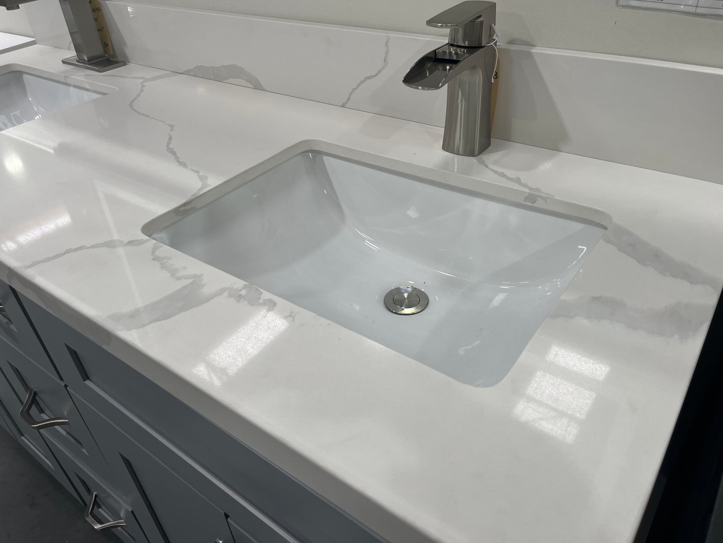 Calacatta White Quartz Vanity Top
