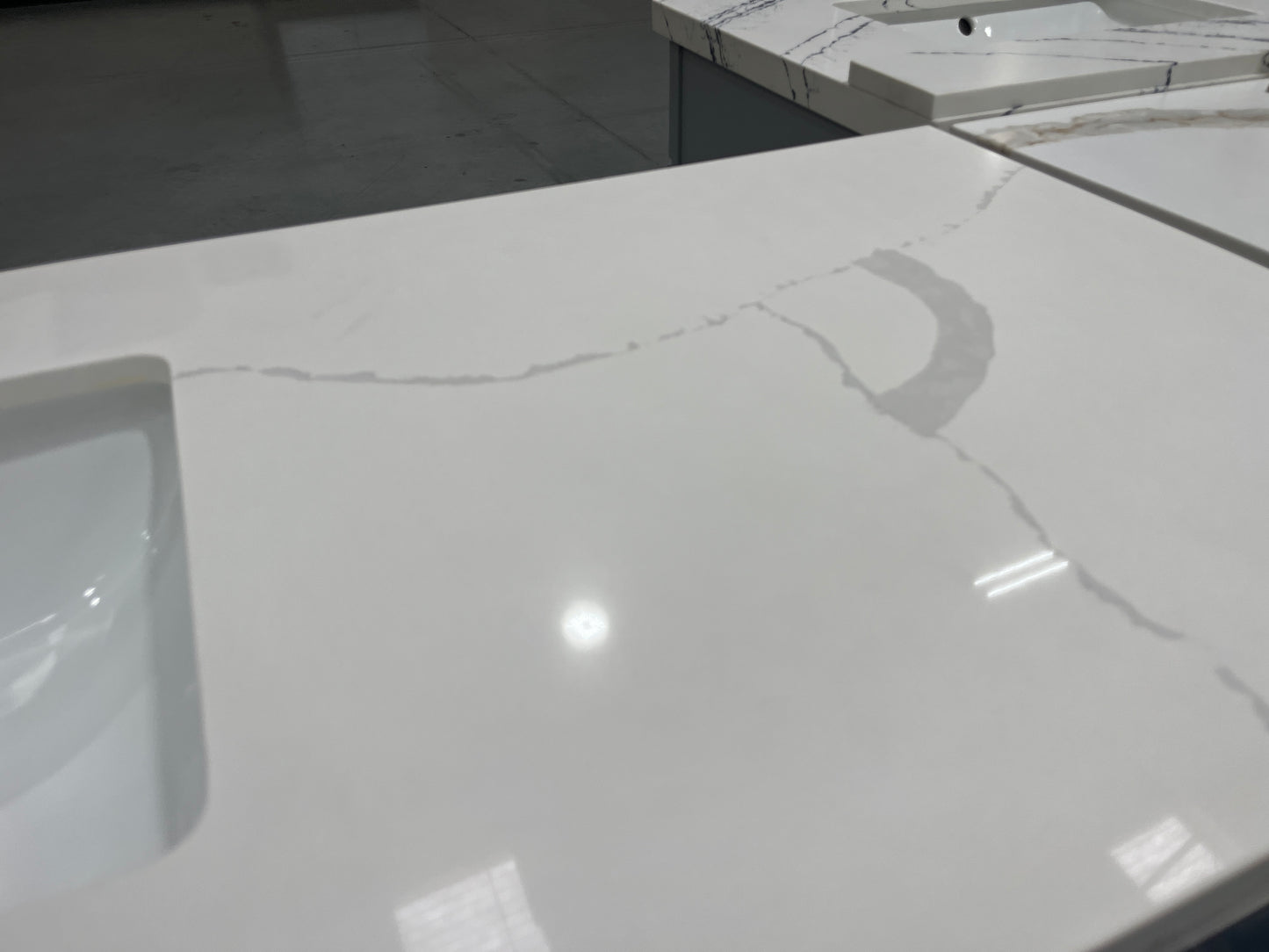 Calacatta White Quartz Vanity Top