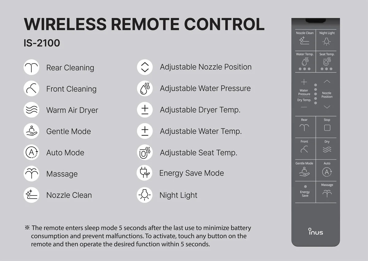Hydro Well Elongated Bidet Toilet Seat