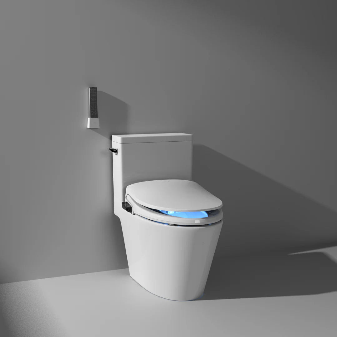 Sea Mist Elongated Bidet Toilet Seat