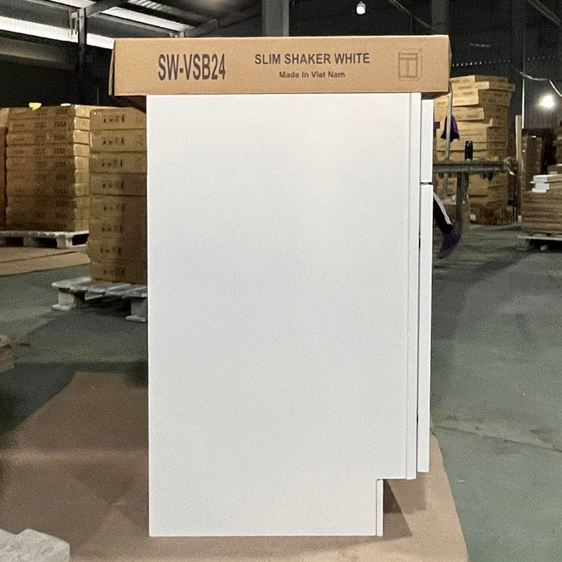 White Slim Shaker (Bathroom Vanity Only)