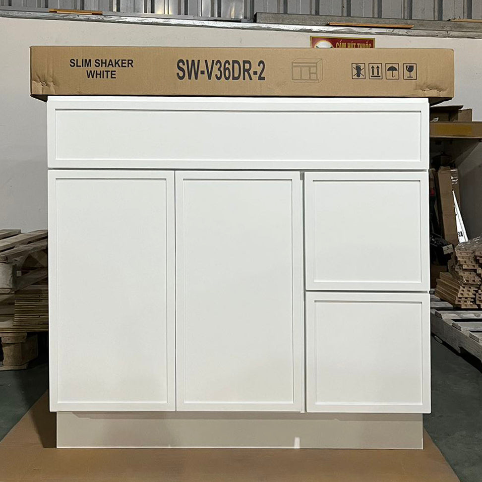White Slim Shaker (Bathroom Vanity Only)
