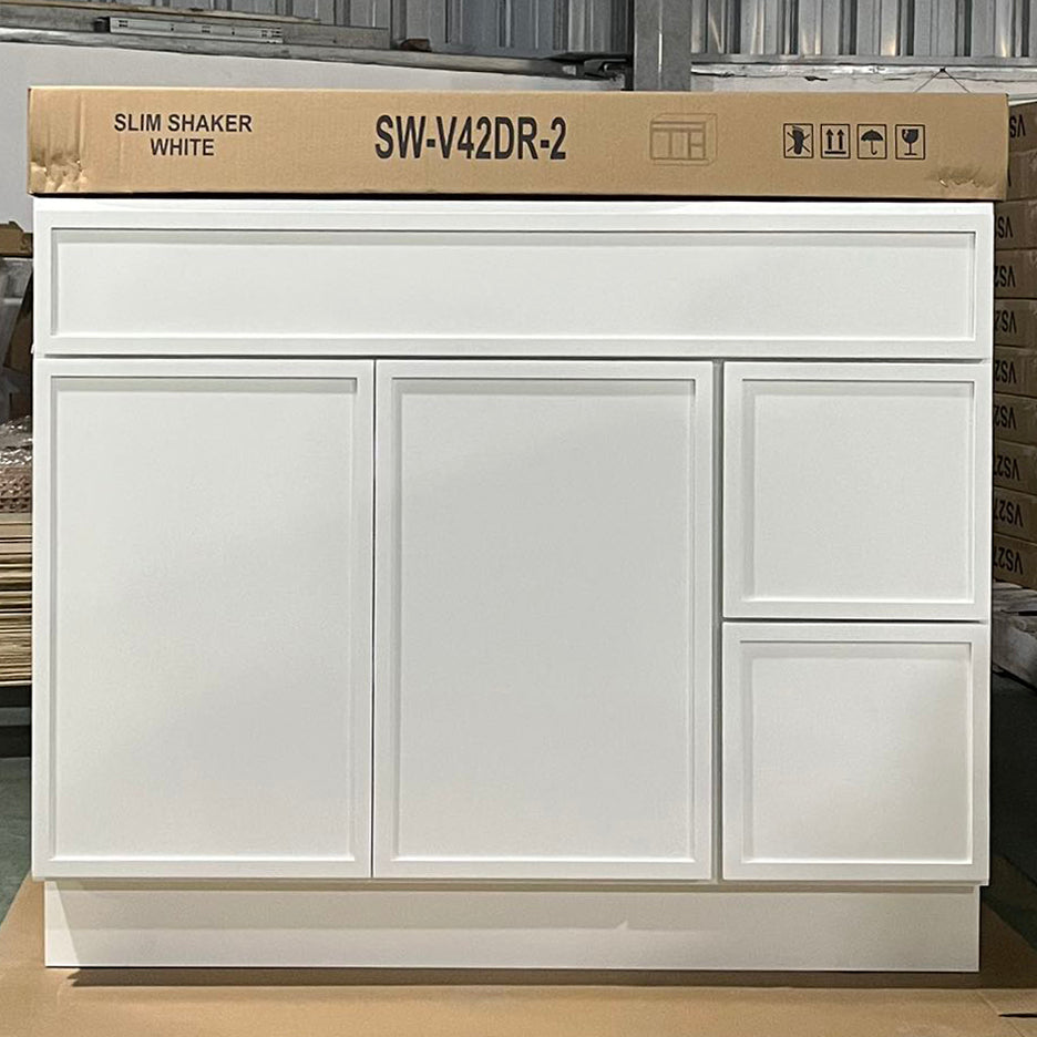 White Slim Shaker (Bathroom Vanity Only)