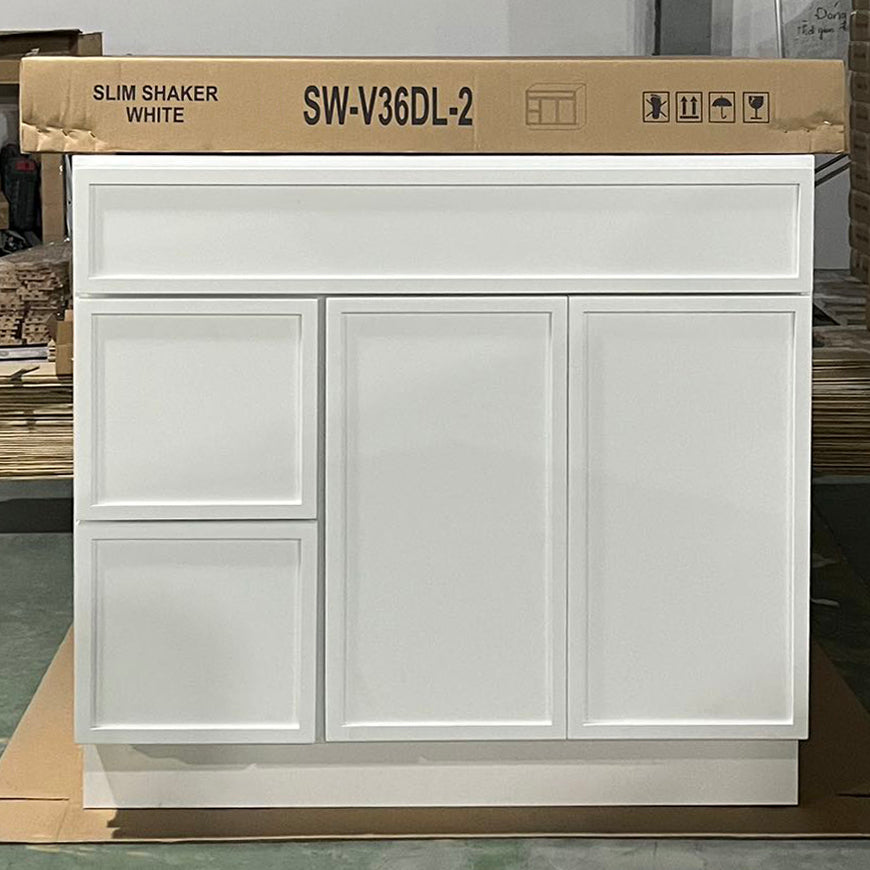 White Slim Shaker (Bathroom Vanity Only)