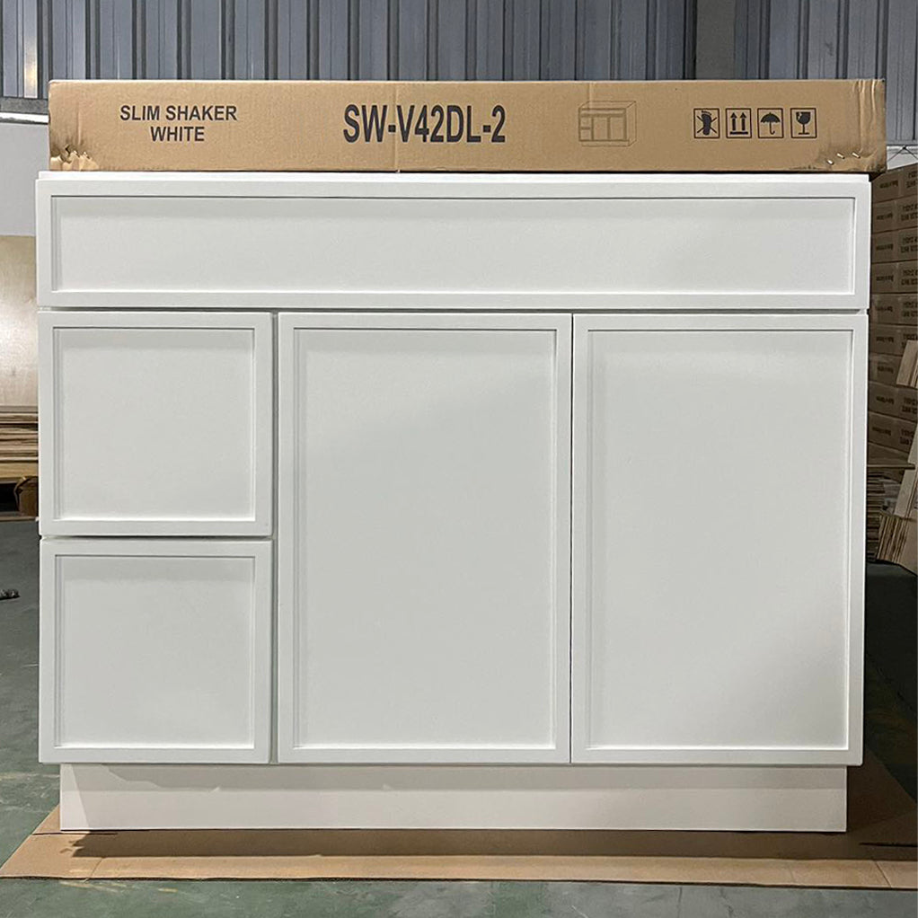 White Slim Shaker (Bathroom Vanity Only)