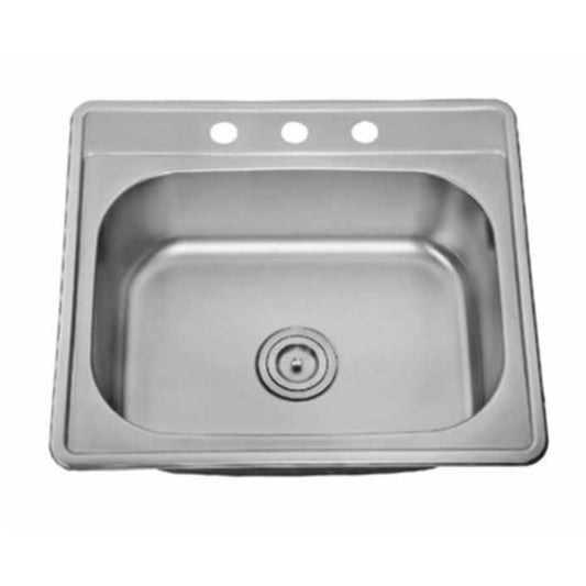 Michael 25" Stainless Steel Top Mount Kitchen Sink