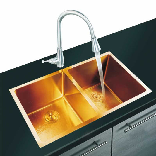 Joshua 32" Stainless Steel Undermount Double Basin Kitchen Sink