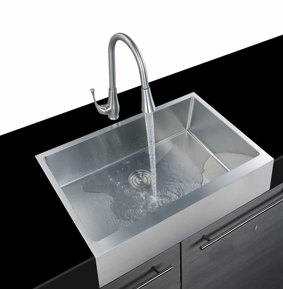 Lemuel 33" Stainless Steel Apron / Farmhouse Kitchen Sink