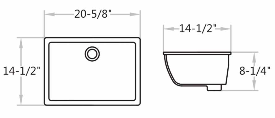 Madeline Ceramic Undermount Bathroom Sink