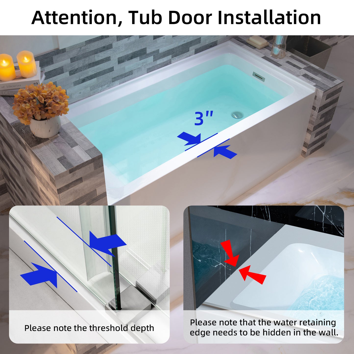Crique 60" Alcove Bathtub