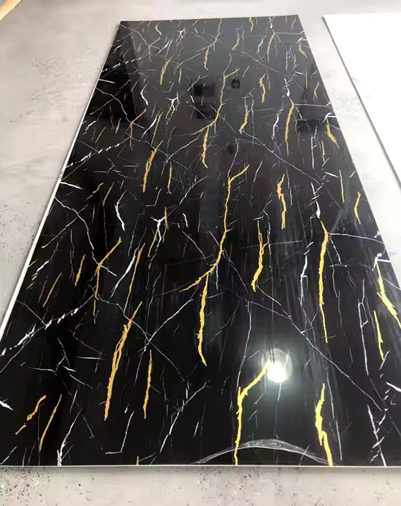 Gilded Marquina Gold PVC Shower Wall Panel