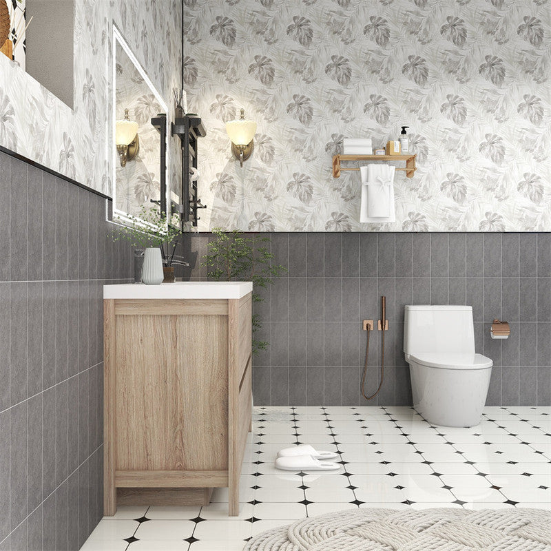 Louis 60" Freestanding Bathroom Vanity with Reinforced Acrylic Integrated Sink Top